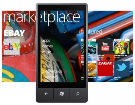 Microsoft готовит открытие Интернет-магазина приложений Windows Phone Marketplace. Фото.