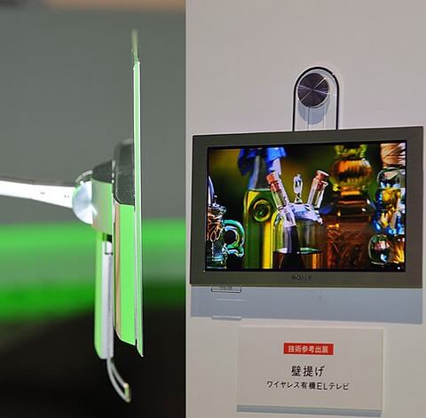 Первый в мире беспроводной OLED дисплей от Sony. Фото.