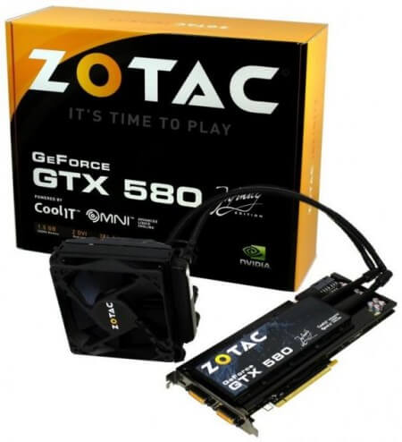 Zotac представила видеокарту GeForce GTX 580 Infinity Edition. Фото.