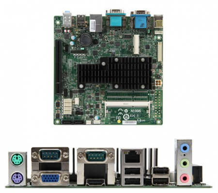 MSI показала материнскую плату MS-9893 на базе Intel Atom. Фото.