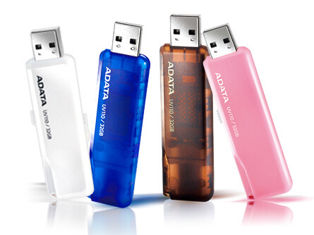 ADATA показала линейку флэш-накопителей DashDrive UV110. Фото.