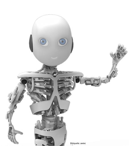 Человекоподобный робот с искусственными сухожилиями. Фото.