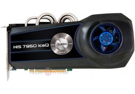 HIS представила серию видеокарт Radeon HD 7950 IceQ. Фото.