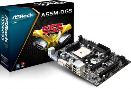 ASRock показала материнскую плату A55M-DGS на чипсете A55. Фото.