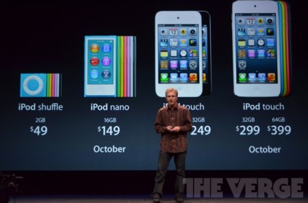 Apple обновила линейку плееров iPod и укомплектовала их наушниками EarPod. Фото.