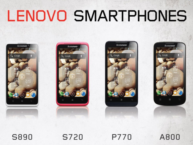 #CES | Lenovo представила пятерку Android-смартфонов. Фото.