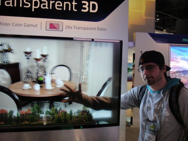 Hisense 3D TV - прозрачный дисплей Hisense 3D TV - прозрачный дисплей