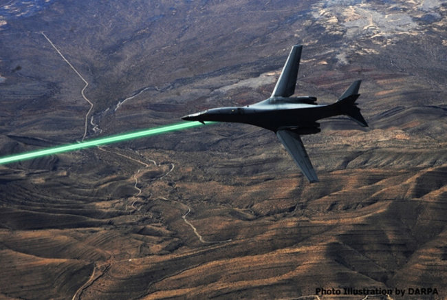 DARPA оснастит истребители лазерными турелями. Фото.