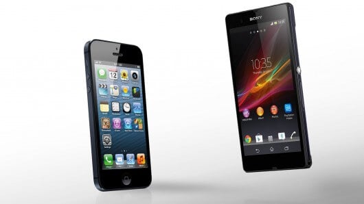 Сравниваем Sony Xperia Z и iPhone 5. Фото.
