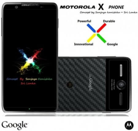 Футуристический концепт смартфона Motorola X Phone. Фото.