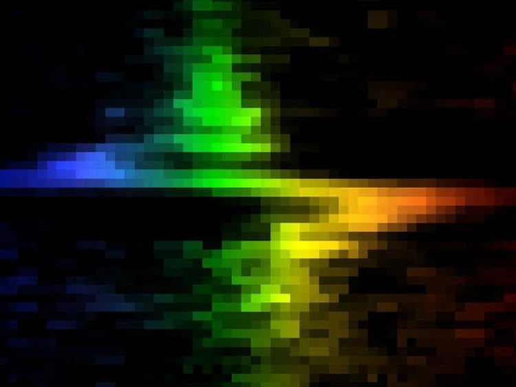 Спектрограмма черной дыры