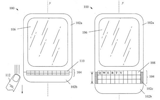 BlackBerry хочет получить патент на клавиатуру-гармошку. Фото.