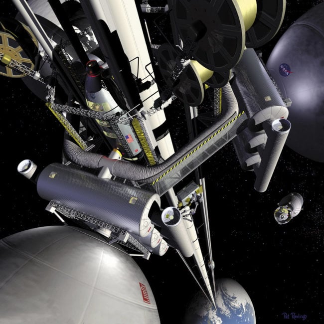 Космический лифт к 2050: фантастика или реальность? Фото.