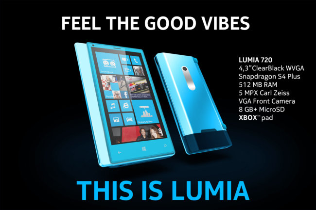 Смартфоны Lumia 720 и 520 призваны укрепить позиции Nokia. Фото.
