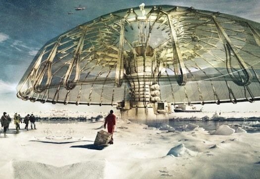 15 футуристических небоскребов будущего. Полярный зонт / Polar Umbrella. Фото.