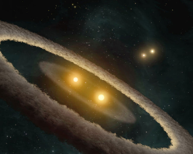 Системы из двойных звезд — вероятные пристанища внеземной жизни. Фото.