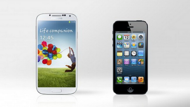 Сравниваем Samsung Galaxy S IV и iPhone 5. Фото.