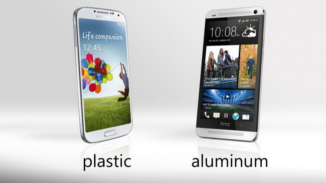 Сравниваем Samsung Galaxy S IV и HTC One. Материалы корпуса. Фото.
