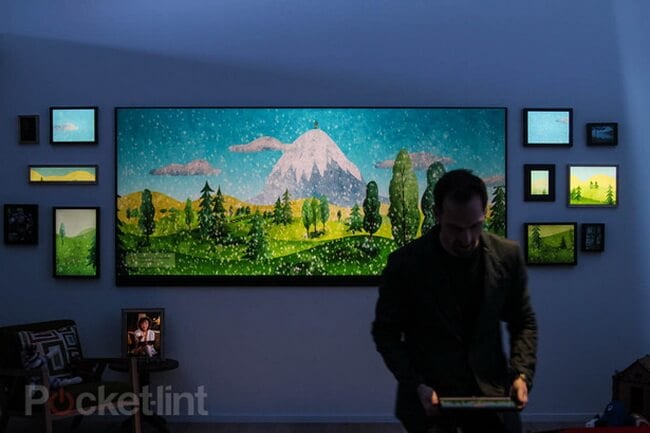Microsoft создала собственный 120-дюймовый 4K-телевизор. Фото.