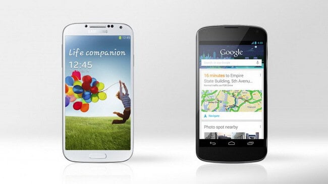 Сравниваем Google Nexus 4 и Samsung Galaxy S IV. Фото.