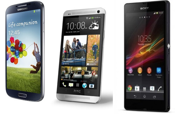 Сравниваем Samsung Galaxy S IV, HTC One и Sony Xperia Z. Фото.