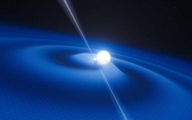 Уникальная бинарная звездная система подтвердила теорию гравитации Эйнштейна. Фото.