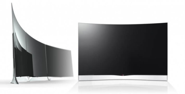 Начались продажи первых в мире OLED-телевизоров с изогнутым экраном. Фото.