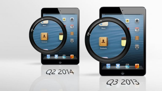 Второе поколение iPad mini получит дисплей Retina, а третье — новый процессор. Фото.
