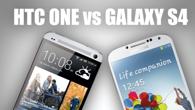 #видеообзор | HTC One против Samsung Galaxy S4! Фото.