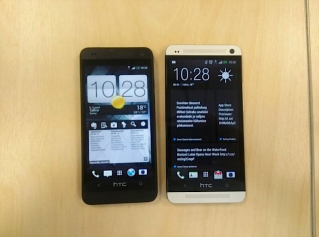 «Живые» фото мини-версии смартфона HTC One. Фото.