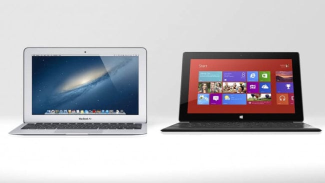 Сравнение MacBook Air 2013 года и Surface Pro: что выбрать? Фото.