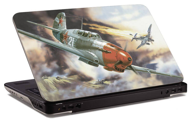 Самолет на ноутбуке