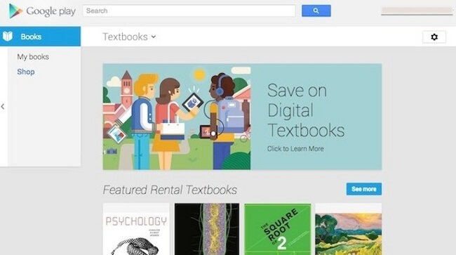 В Google Play появились учебники. Фото.