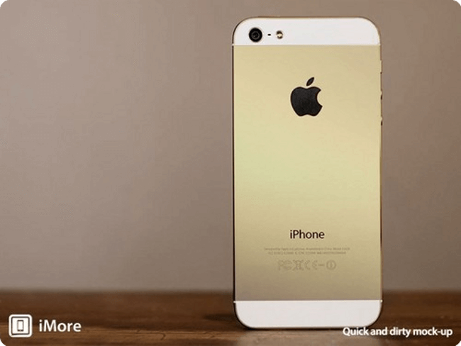 iPhone 5S засияет «золотом». Фото.