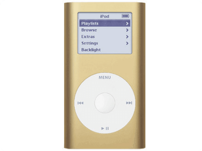 Золотистый iPod