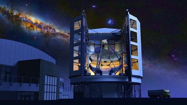 Гигантский Магелланов телескоп позволит человечеству стать свидетелем формирования Вселенной. Фото.