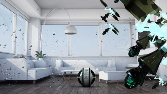 Летающий пылесос претендует на лучший концепт Electrolux Design Lab. Фото.