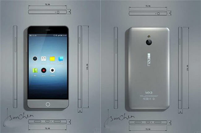 Флагманский смартфон Meizu MX3 будет представлен 2 сентября. Фото.