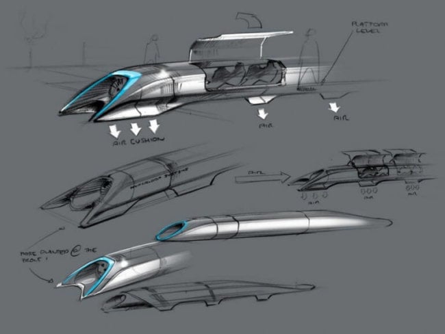 Элон Маск раскрыл подробности своего проекта Hyperloop. Фото.