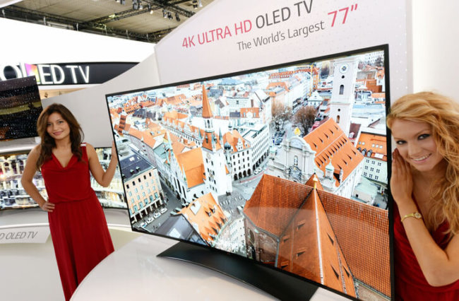 LG представила самый большой изогнутый 4K OLED TV в мире. Фото.