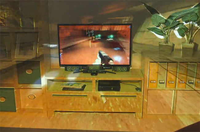 Microsoft IllumiRoom слишком дорог для массового пользователя. Фото.
