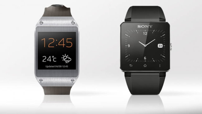Что лучше: Samsung Galaxy Gear или Sony Smartwatch 2? Фото.