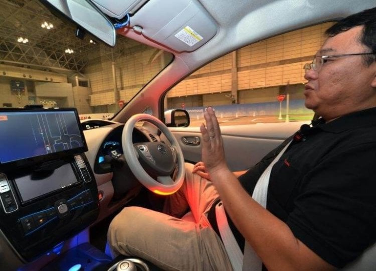 Nissan self-driving car CEATEC