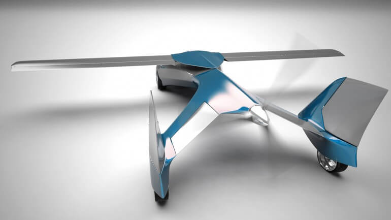 Аэромобиль вид сзади