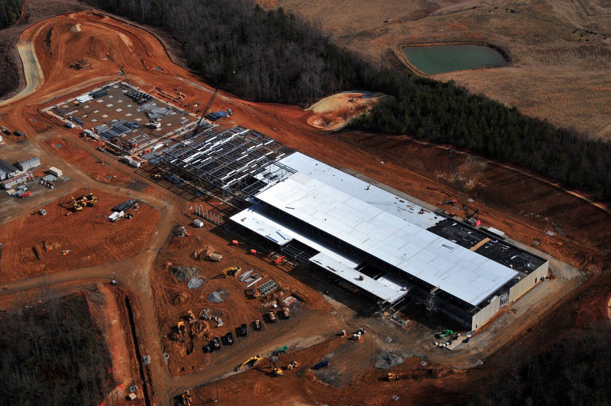 Дата-центр Facebook. Вид сверху.