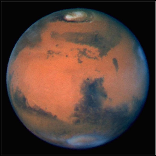 Аргументы в пользу возникновения жизни на Марсе. Фото.