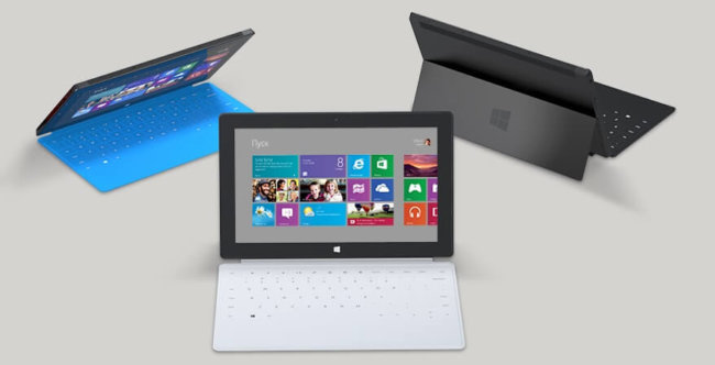 Спрос на новые планшеты Surface от Microsoft превышает предложение. Фото.