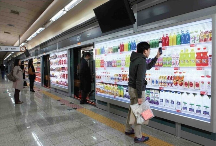 Виртуальный магазин в Южной Корее
