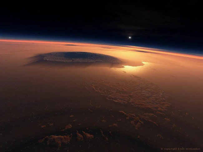 Марсианская атмосфера значительно сильнее, чем ожидалось. Фото.