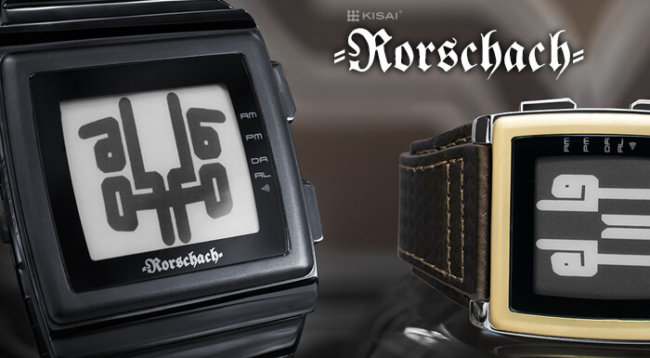 Японская компания разработала часы на основе теста Роршаха. Фото.